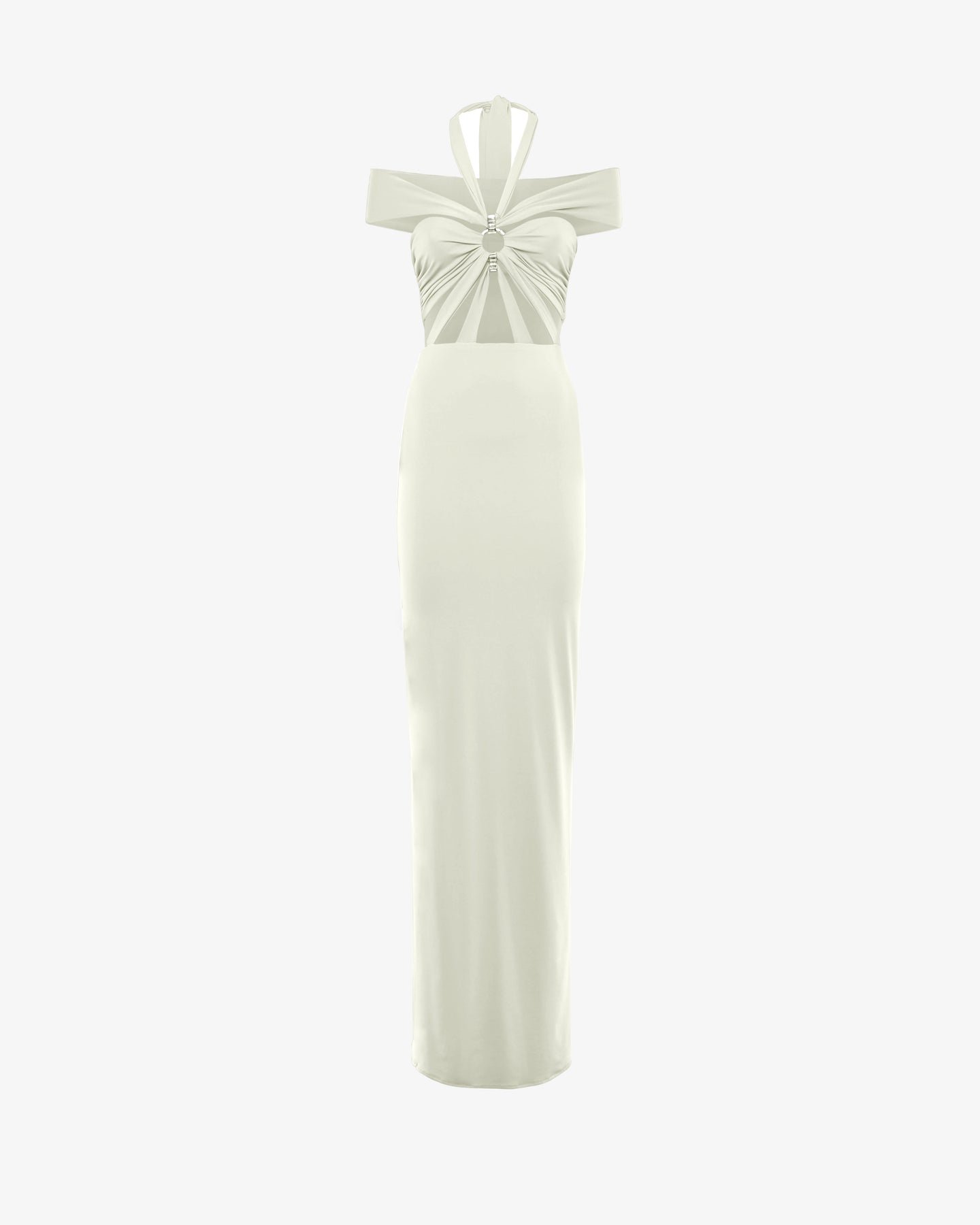Cut-out Long Jersey Dress