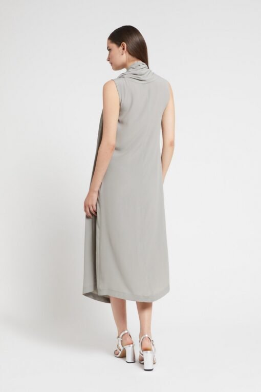 Midi Dress with Scarf