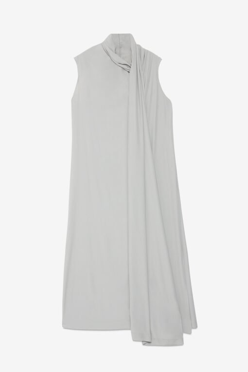 Midi Dress with Scarf