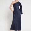 One-Shoulder Viscose Long Dress
