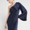 One-Shoulder Viscose Long Dress