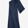 One-Shoulder Viscose Long Dress