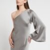 One-Shoulder Viscose Long Dress