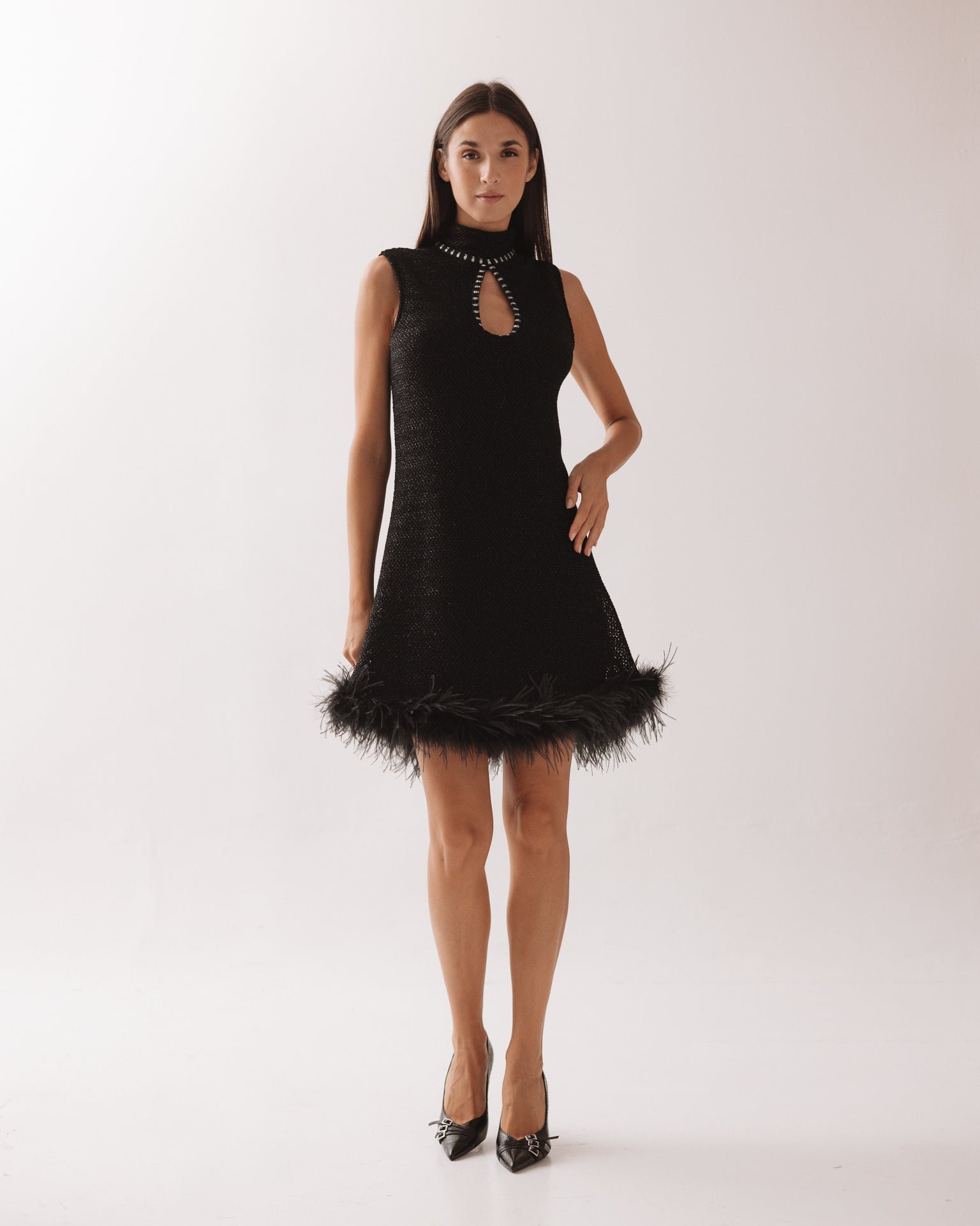 PHO Firenze The Aveline Feather Dress