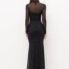 Acoro Black Sheer Dress