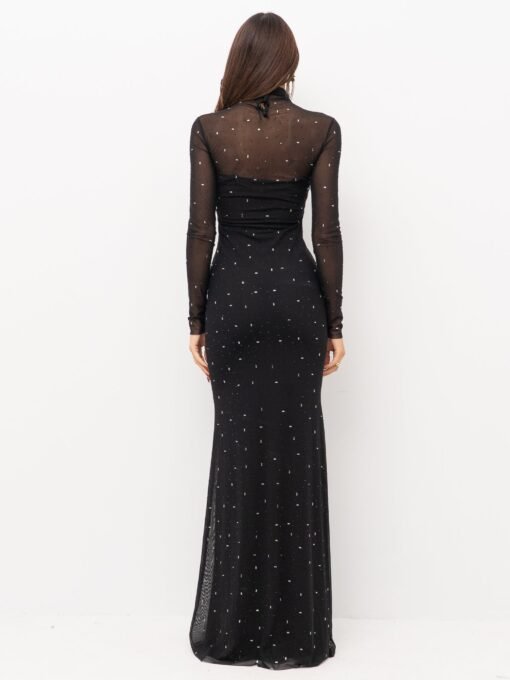 Acoro Black Sheer Dress