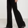 Palazzo trousers in Milano knit and sequins
