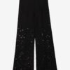 Palazzo trousers in Milano knit and sequins