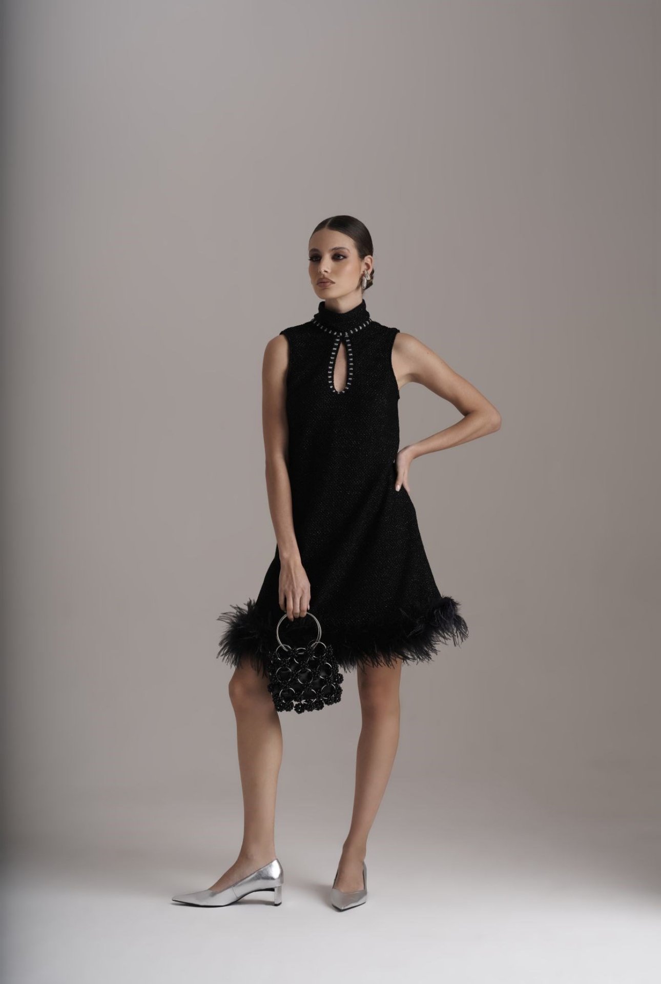 PHO Firenze The Aveline Feather Dress