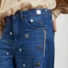 Relax Cut jeans in denim with embroidery and appliqués
