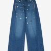 Relax Cut jeans in denim with embroidery and appliqués