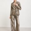 Palazzo trousers in Milano knit and sequins