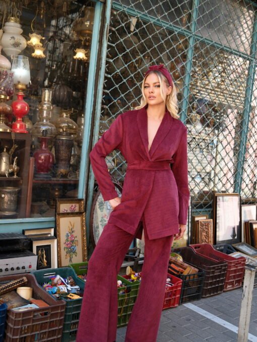 Stardust Corduroy Belted Blazer