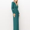 Abina – Long dress with deep neckline in jersey