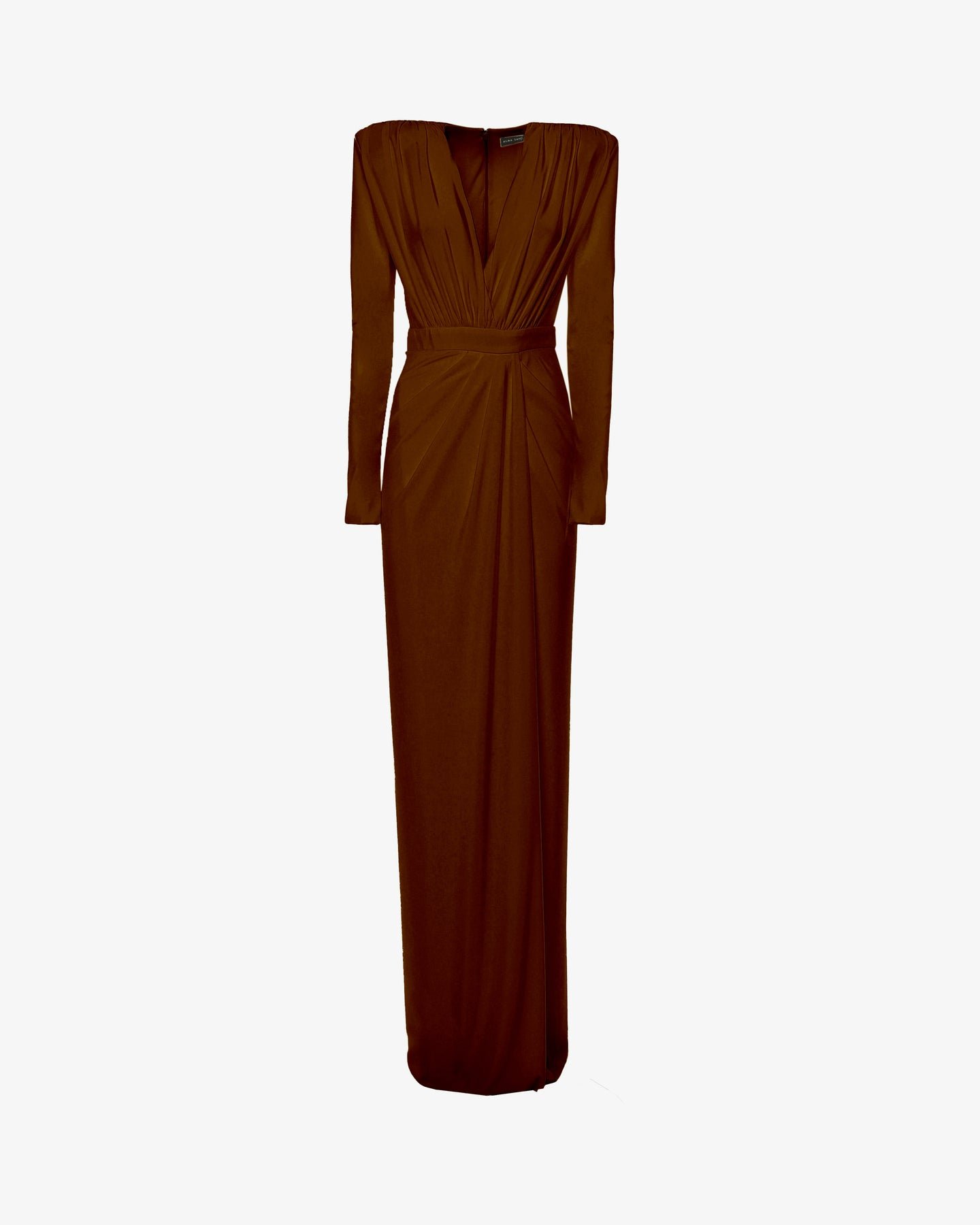 Abina – Long dress with deep neckline in jersey